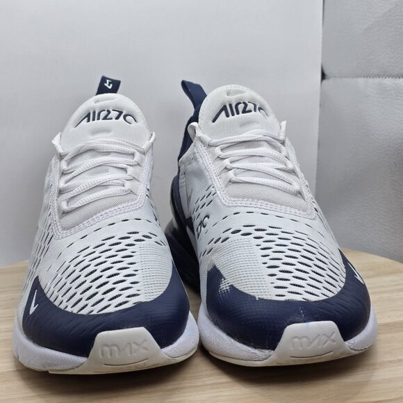 Mens size 9 - Nike Air Max 270 White Midnight Blue athletic Shoes Dallas Cowboys - Picture 4 of 10